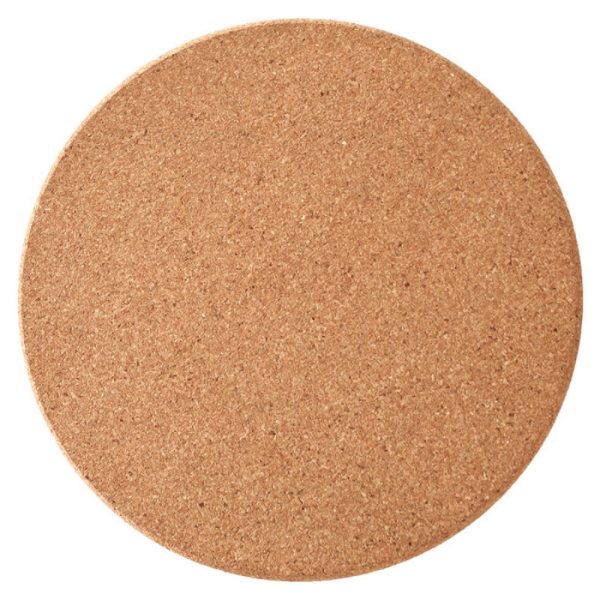 Natural Cork Circular Beverage Coaster - Image 2