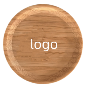 Bamboo Wine Glass Topper Snack Tray