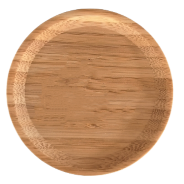 Bamboo Wine Glass Topper Snack Tray - Image 2