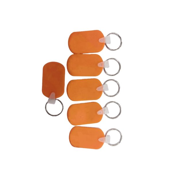 Durable Oval PVC Keychain - Image 2