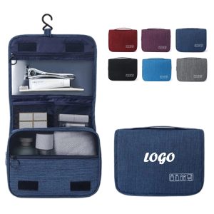 Versatile Travel Hanging Toiletry Bag with Swivel Hook