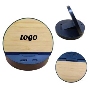Eco-Friendly Bamboo Wireless Charging Stand