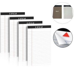 40 Sheets 80GSM Wide Ruled Notepads with Staples for Office Use