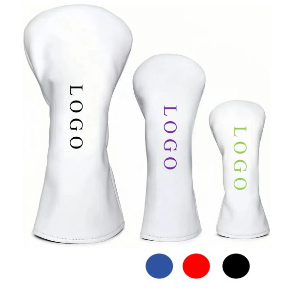 Durable PU Leather Golf Club Head Covers Set